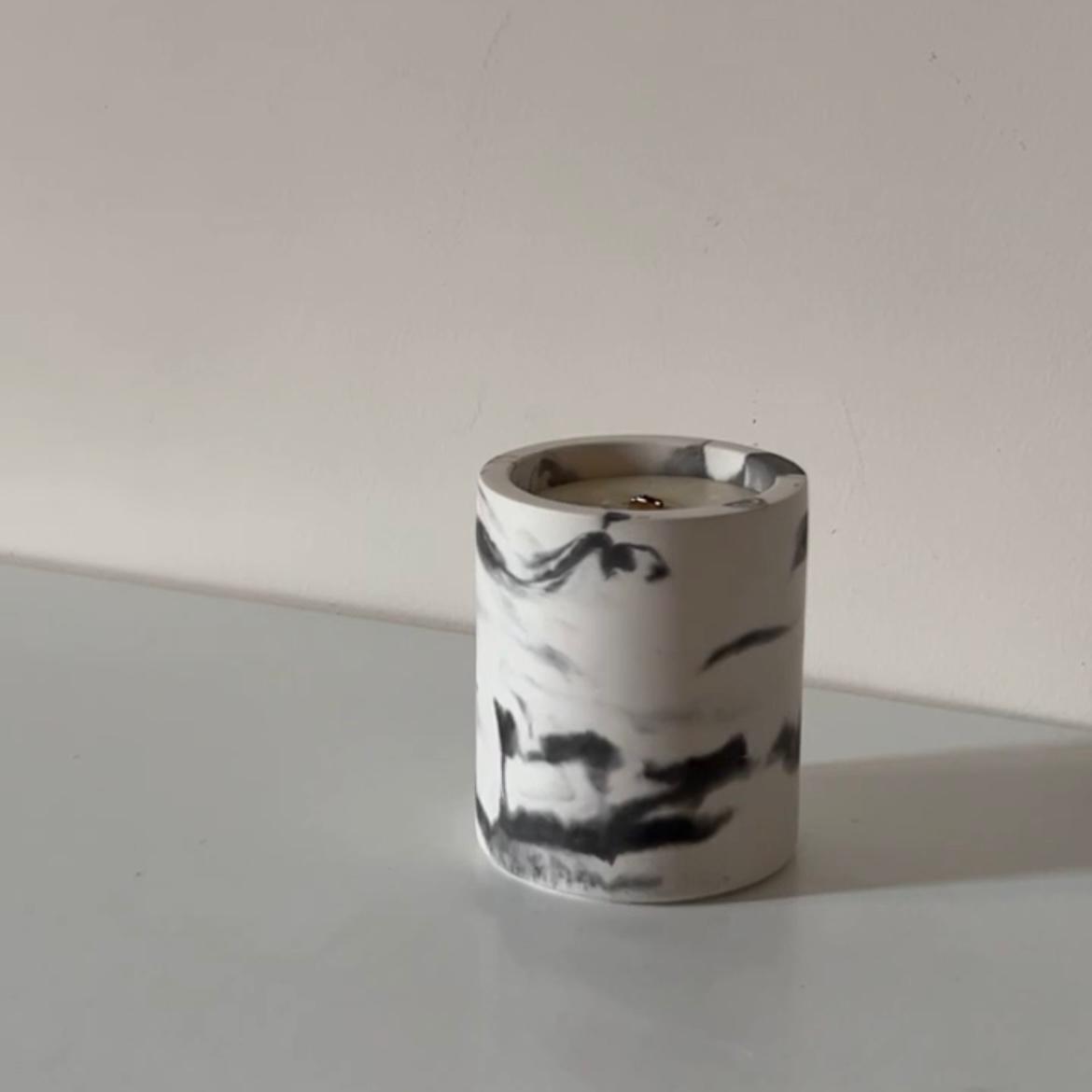 Marbled candles