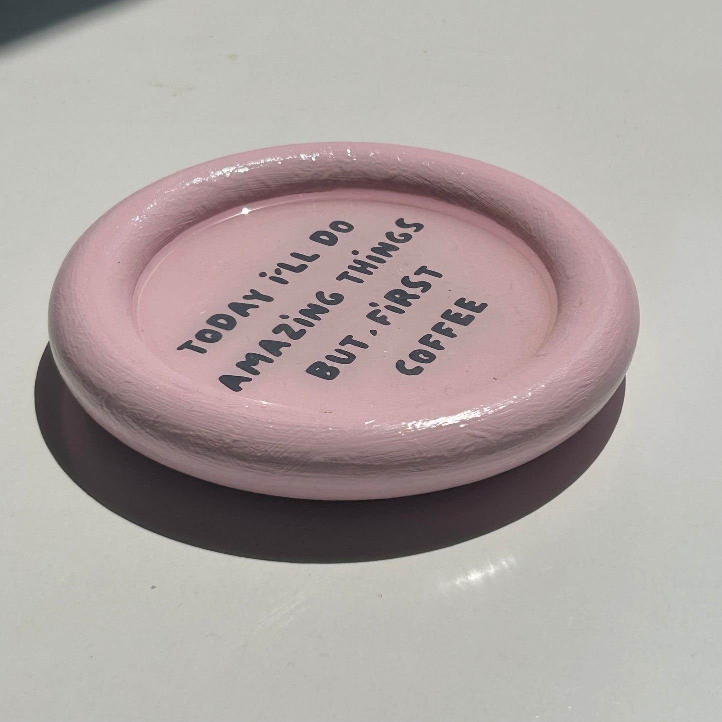 But First Coffee - Round Coaster