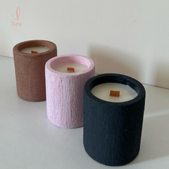 Large Textured- Candle