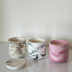 Medium Marbled - Candle